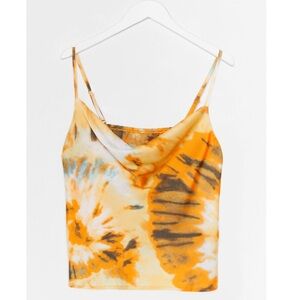 Nasty Gal Right On Tie Dye Cowl Crop Top